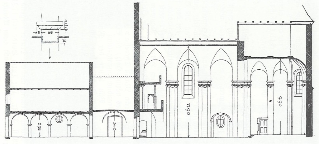 Upper Graßlfing. Section of the church.
Recording: State Office for the Preservation of Monuments.