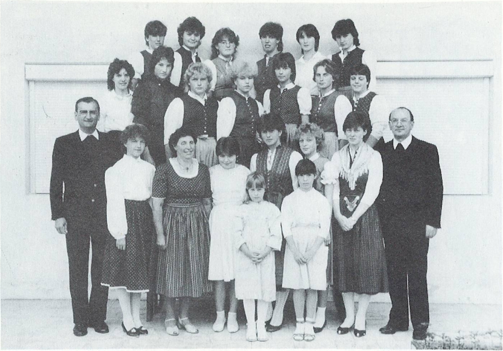 Schirmherr, Präses, Fahnenmutter, Fahnenbraut, Festdamen und Festmädchen 1985